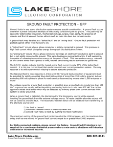 ground fault protection - gfp - Lake Shore Electric Corporation