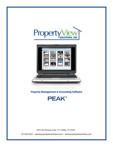 PEAK - PropertyView Solutions, Inc.