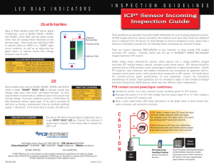 ICP® Sensor Incoming Inspection Guide ICP® Sensor Incoming