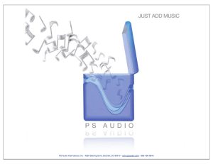 PS Audio Product Comparison Guide 2011