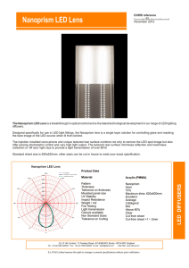 Nanoprism Lens - SLP (UK) Limited
