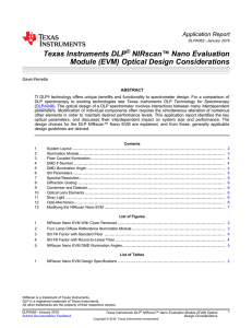 Texas Instruments DLP® NIRscan™ Nano Evaluation Module (EVM