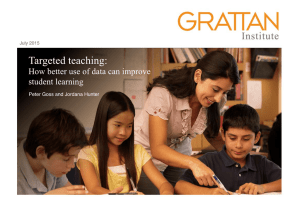Targeted Teaching: How Better Use Of Data Can Improve Student