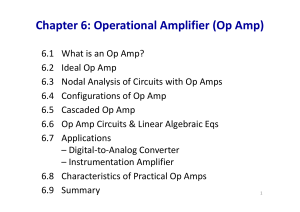 Chapter 6: Operational Amplifier (Op Amp)