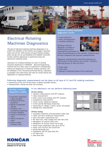 Electrical Rotating Machines Diagnostics - Končar