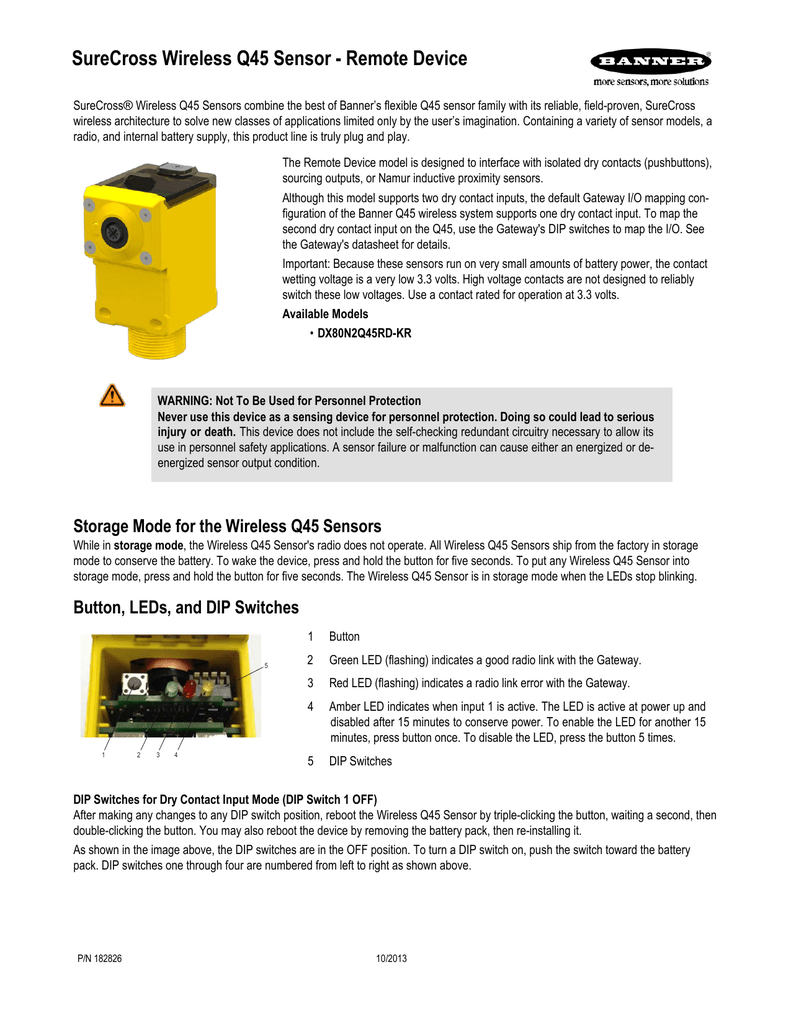 Surecross Wireless Q45 Sensor