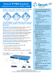 Com.X IP PBX brochure