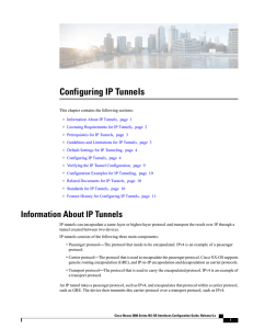 Configuring IP Tunnels