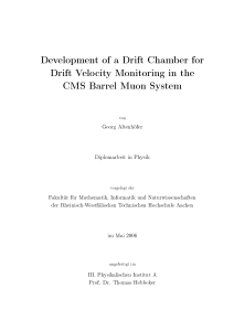 Development of a Drift Chamber for Drift Velocity Monitoring in the