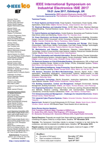 IEEE International Symposium on Industrial Electronics ISIE 2017