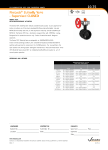 FireLock® Butterfly Valve - Supervised CLOSED 10.75