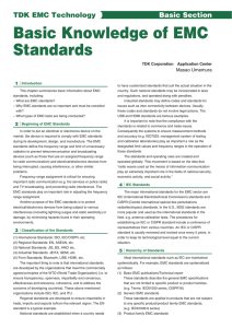 Basic Knowledge of EMC Standards