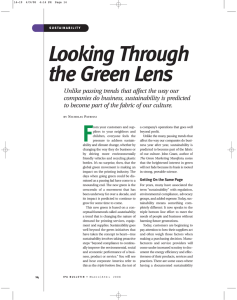 Looking Through the Green Lens