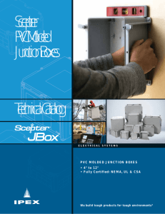 Scepter® PVC Molded Junction Boxes Technical Catalog