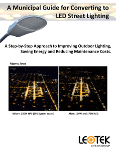 A Municipal Guide for Converting to LED Street Lighting