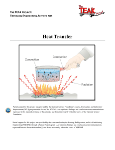 Heat Transfer Lesson Plan - Rochester Institute of Technology