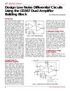 May 2002 Design Low Noise Differential Circuits Using the LT1567