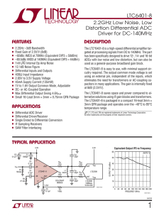 LTC6401-8 - 2.2GHz Low Noise, Low Distortion Differential ADC