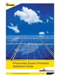 Photovoltaic System Protection Application Guide