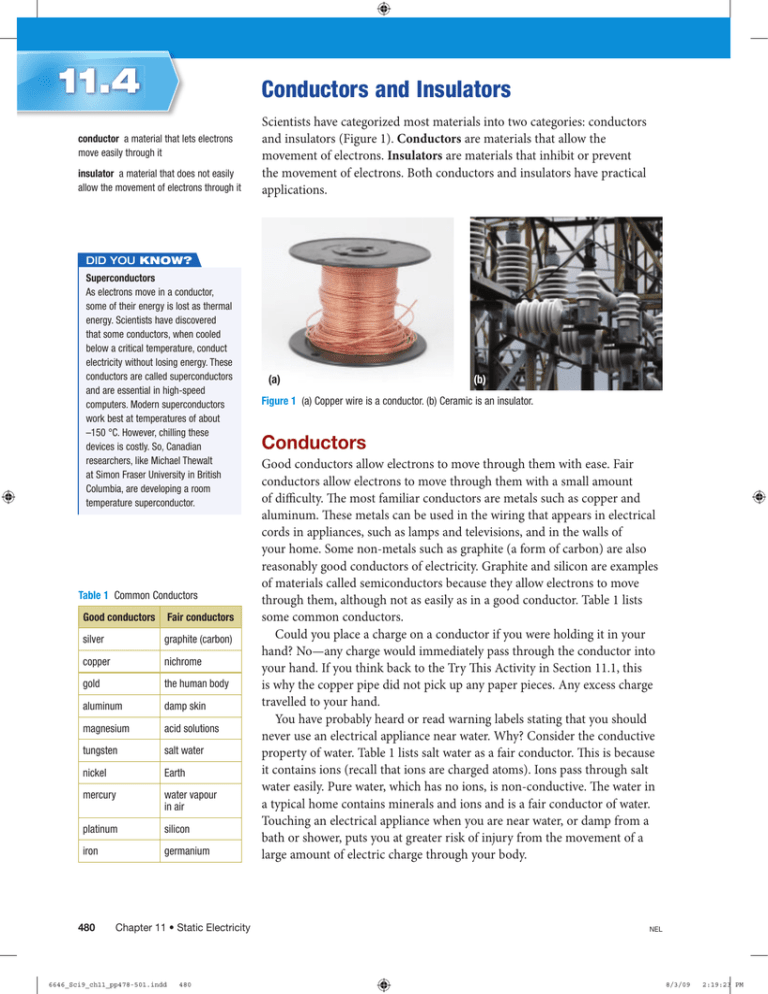 Conductors And Insulators