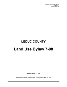 Land Use Bylaw