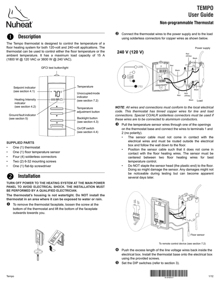 Tempo thermostat