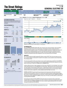 GENERAL ELECTRIC CO