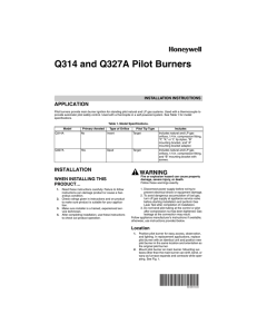 69-0519—04 - Q314 and Q327A Pilot Burners