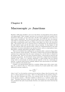 Chapter 6 Macroscopic pn Junction Diodes