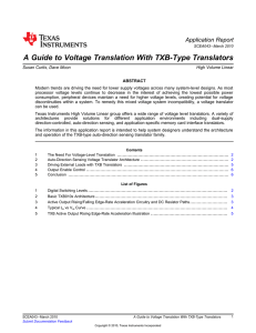 A Guide to Voltage Translation With TXB-Type Translators