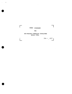 EEMAC STANDARDS FOR WET—PROCESS PORCELAIN