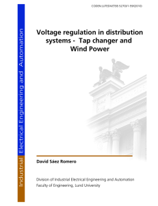 Voltage regulation in distribution systems