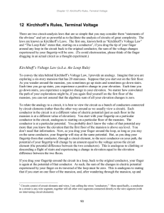 2-12 Kirchhoff`s Rules, Terminal Voltage