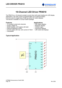 10-Channel LED Driver PR4010