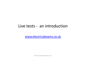 Live tests - Electrical Exams