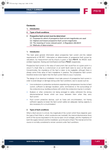 Fault currents (prospective)