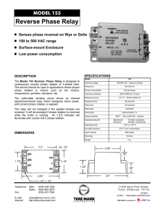 Reverse Phase Relay - Control Components Inc.