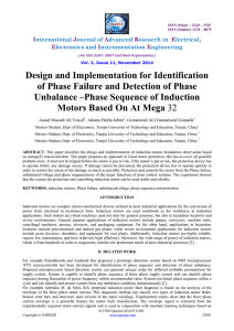 Design and Implementation for Identification of Phase Failure and