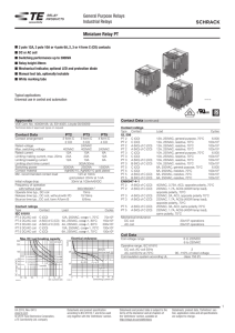 SCHRACK General Purpose Relays Industrial Relays Miniature