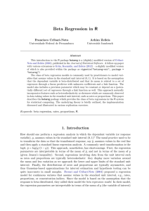 Beta Regression in R