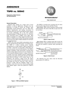 AND8290/D TSPD vs. SIDAC