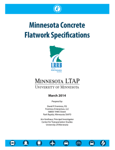 Notes to Specifier: - Minnesota Department of Transportation