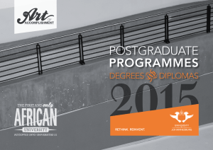 postgraduate programmes - University of Johannesburg