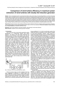 Comparison of wind turbine efficiency in maximum power extraction