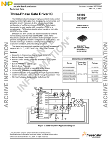 MC33395, Three-Phase Gate Driver IC