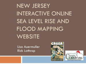 New Jersey Interactive Online Sea Level Rise and Flood Mapping