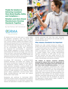 Retailers and Store Brand Manufacturers Develop Standards Together