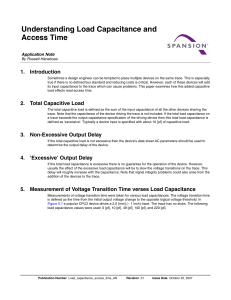 AN98567 Understanding Load Capacitance and Access Time