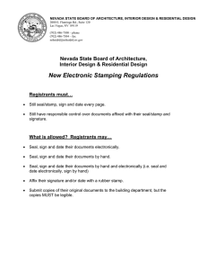 New Electronic Stamping Regulations