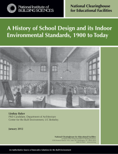 A History of School Design and its Indoor Environmental Standards